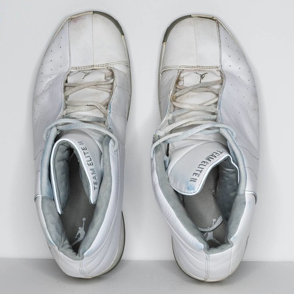 Air Jordan Men's Team Elite II Basketball Shoes Sneakers White Size 13 | AN - Picture 5 of 7